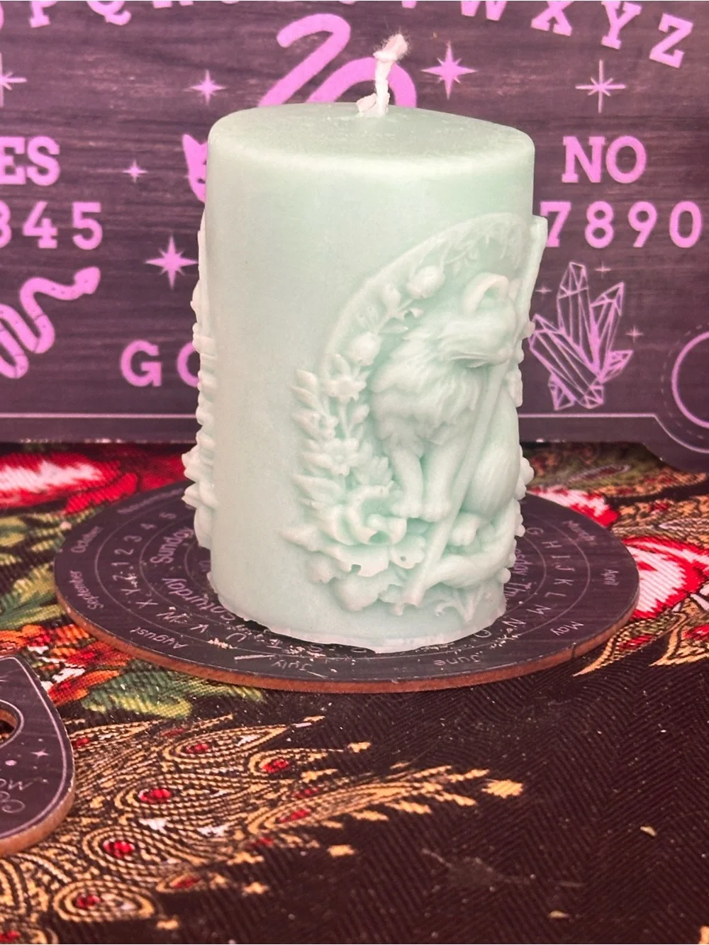 Guardian’s Blade Cat Pillar Candle
